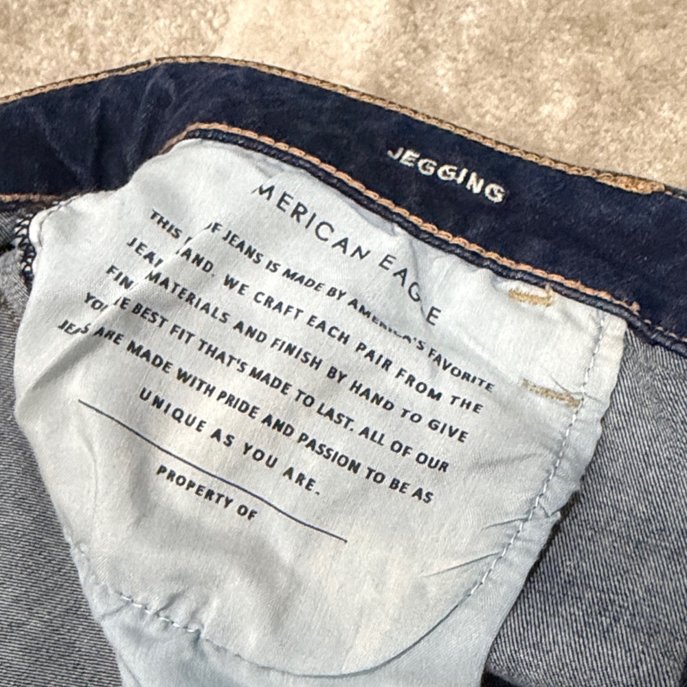 American Eagle Outfitters Women's Skinny Jeans Sz 10 Long - Picture 4 of 6